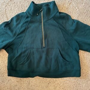 Scuba half zip sweat shirt